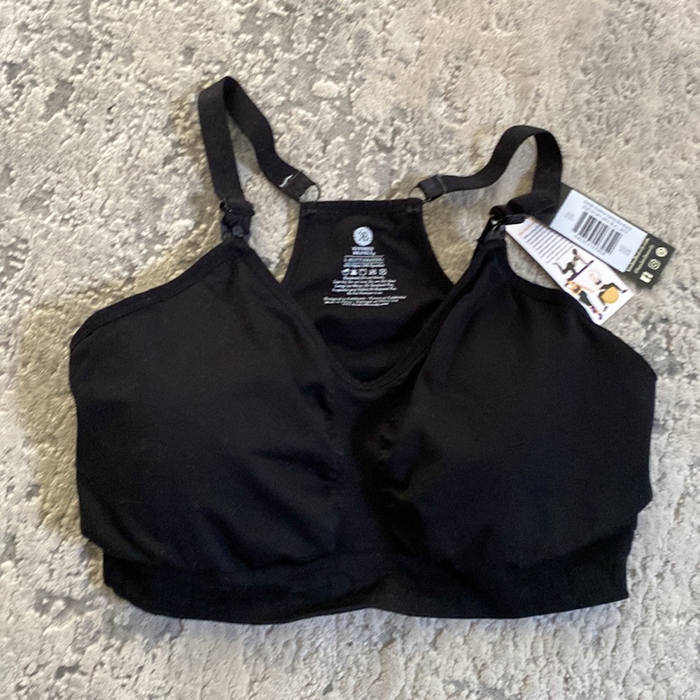 Kindred Braverly Simply Sublime Nursing Sports Bra Busty - Large - Black